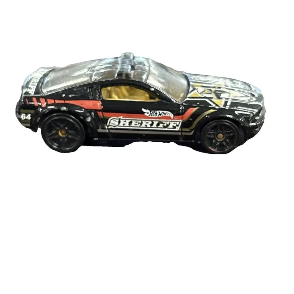 Hot Wheels Ford Mustang GT Concept (SHERIFF)  2003 HW CITY BLACK Loose Car
